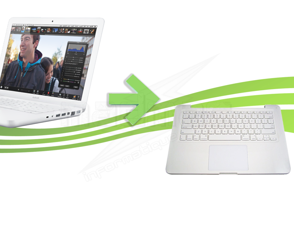 reparation clavier macbook blanc unibody