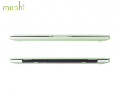 coque protection macbook Pro Retina 13 iGlaze Moshi vert