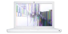 Macbook Blanc / Noir- Réparation d'écran